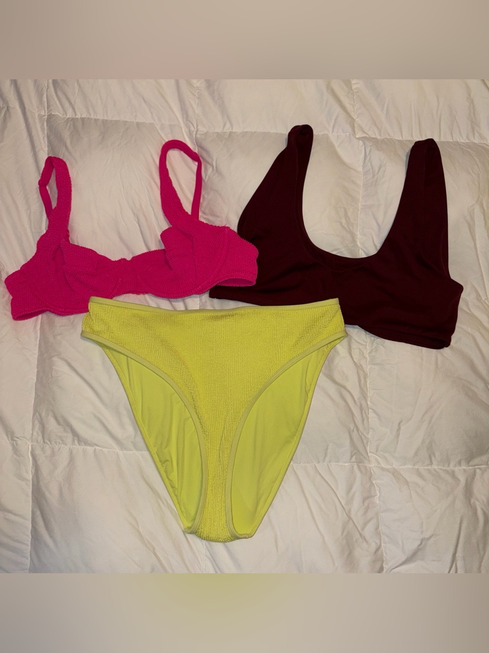 Bundle Good American Bikini Tops Bottoms Size 2Xl 3Xl